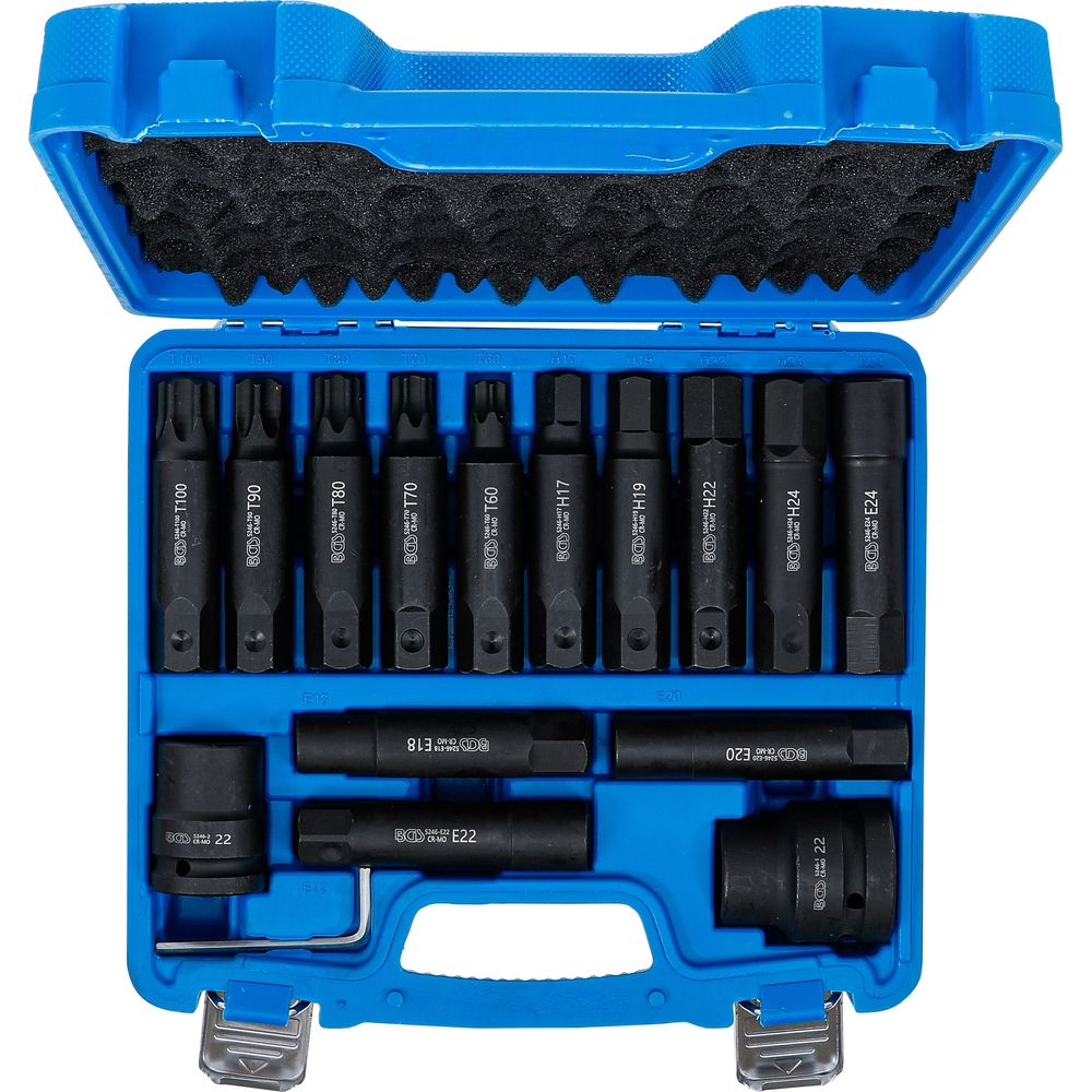 Bit set for trucks 20mm (3/4") + 25mm (1"), 16pcs Bit set for trucks 20mm (3/4") + 25mm (1"), 16pcs