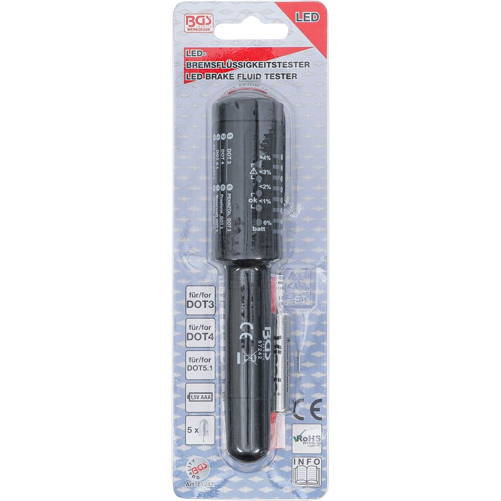 Brake fluid tester, 6-LED Brake fluid tester, 6-LED