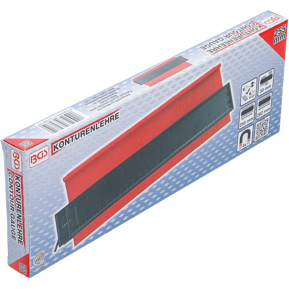 Contour gauge, lockable, 250mm Contour gauge, lockable, 250mm