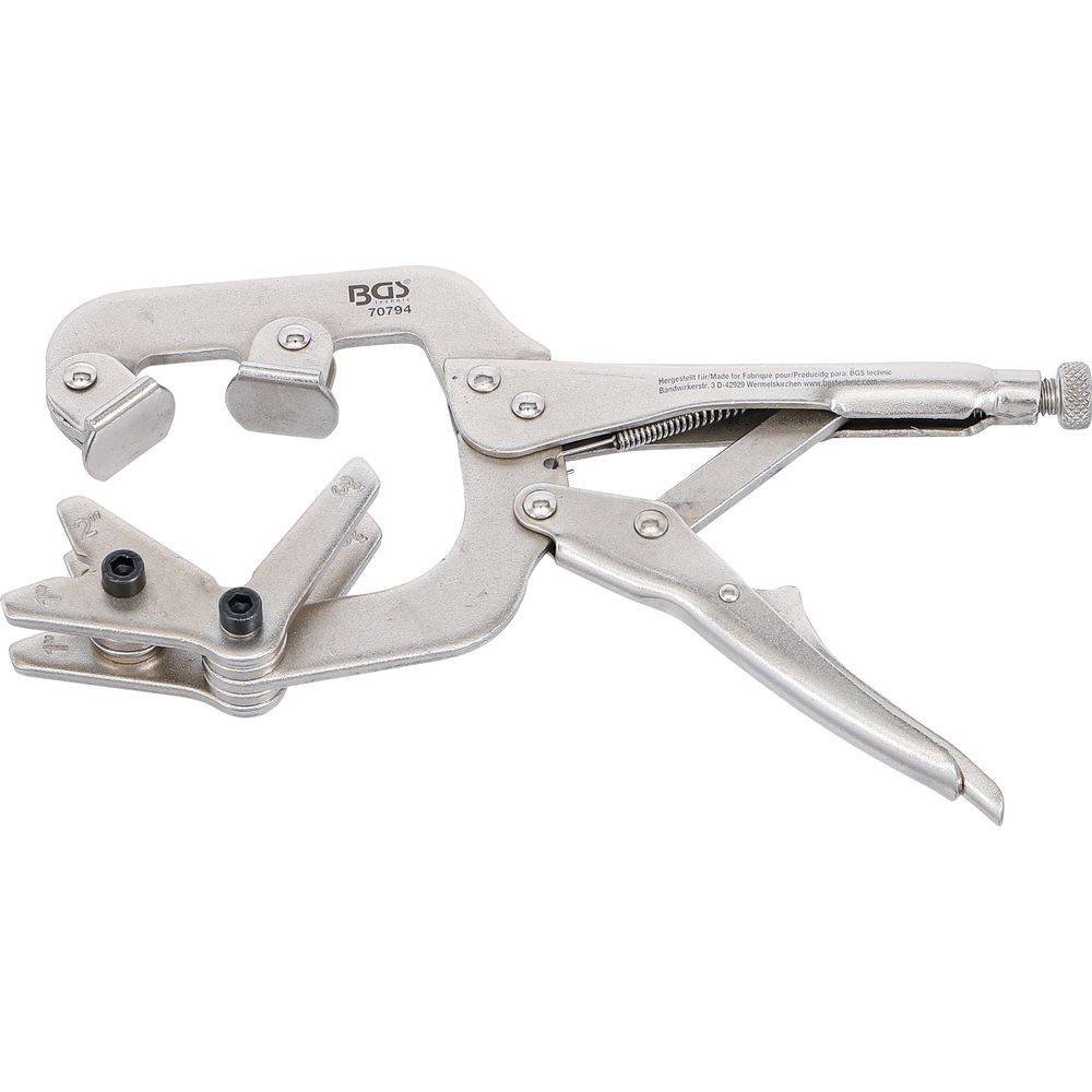 Locking welding grip pliers for pipes, 250mm Locking welding grip pliers for pipes, 250mm