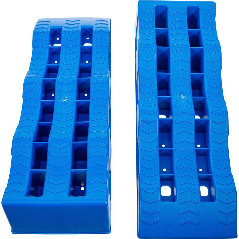 Auffahrrampen-Set, Kunststoff, 3 Höhen, 2 Stk. Auffahrrampen-Set, Kunststoff, 3 Höhen, 2 Stk.