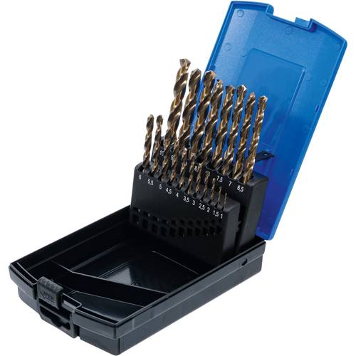 Spiralbohrer-Set HSS-G M35 Kobaltstahl 1-10mm, 19-tlg. Spiralbohrer-Set HSS-G M35 Kobaltstahl 1-10mm, 19-tlg.