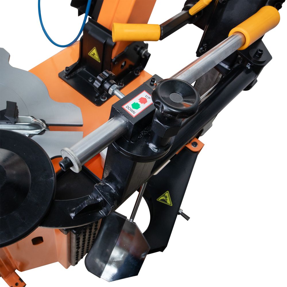 Leverless tyre changer, 26", tiltable and lockable column, help arm, variable speed, 230V Leverless tyre changer, 26", tiltable and lockable column, help arm, variable speed, 230V
