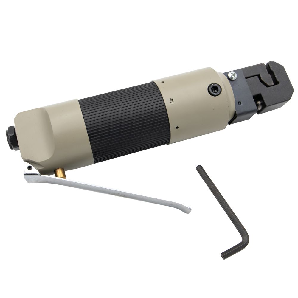 Pneumatic edge flanging and punching tool Pneumatic edge flanging and punching tool