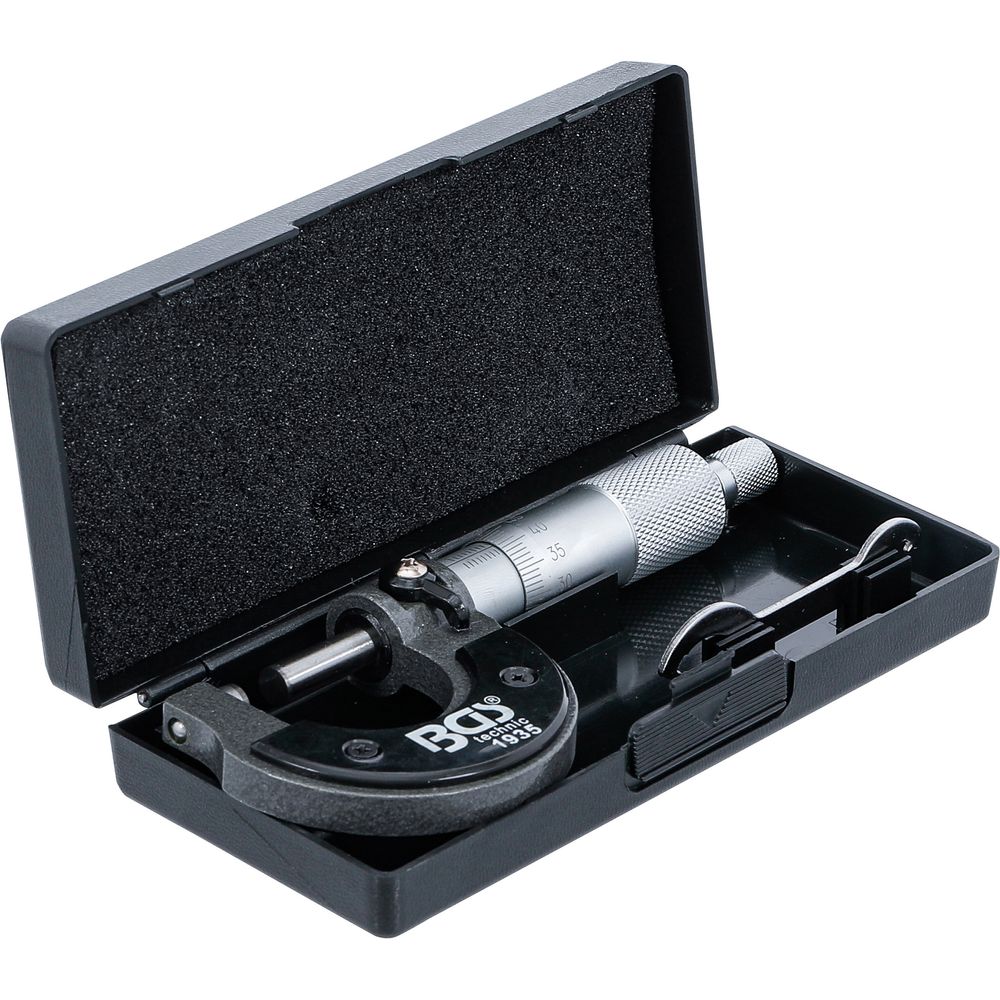 Micrometer 0–25mm, graduation 0.01mm Micrometer 0–25mm, graduation 0.01mm