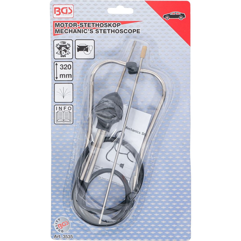 Mechanics Stethoscope, 320 mm Mechanics Stethoscope, 320 mm