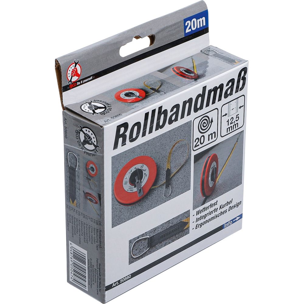 Measuring Tape, 12,5 mm x 20 m Measuring Tape, 12,5 mm x 20 m