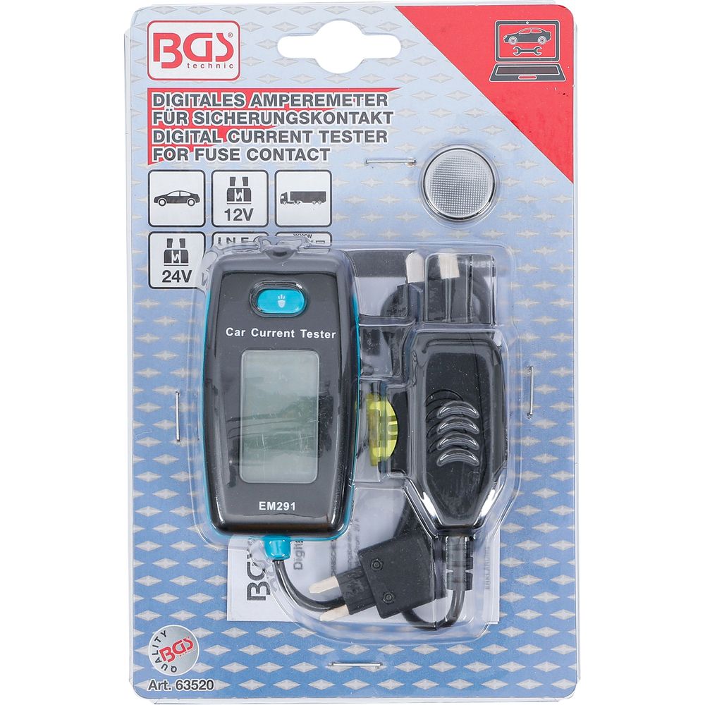Digital Current Tester for Fuse Contact Digital Current Tester for Fuse Contact
