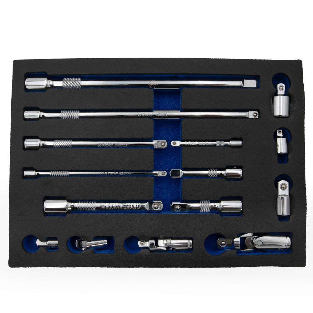 Extension bar and adapter set for bolt sockets Extension bar and adapter set for bolt sockets