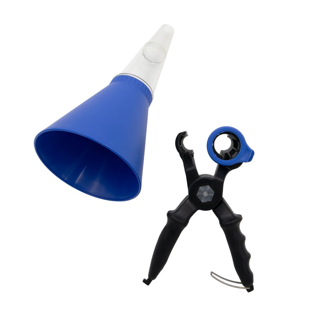 Engine oil funnel with clamp Engine oil funnel with clamp