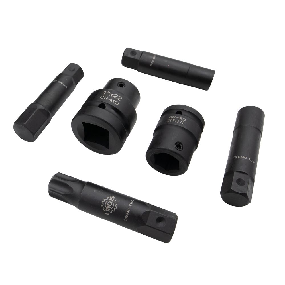 Hex, Torx, E-profil ütvecsavarozó dugókulcs és bit készlet, 16db Hex, Torx, E-profil ütvecsavarozó dugókulcs és bit készlet, 16db
