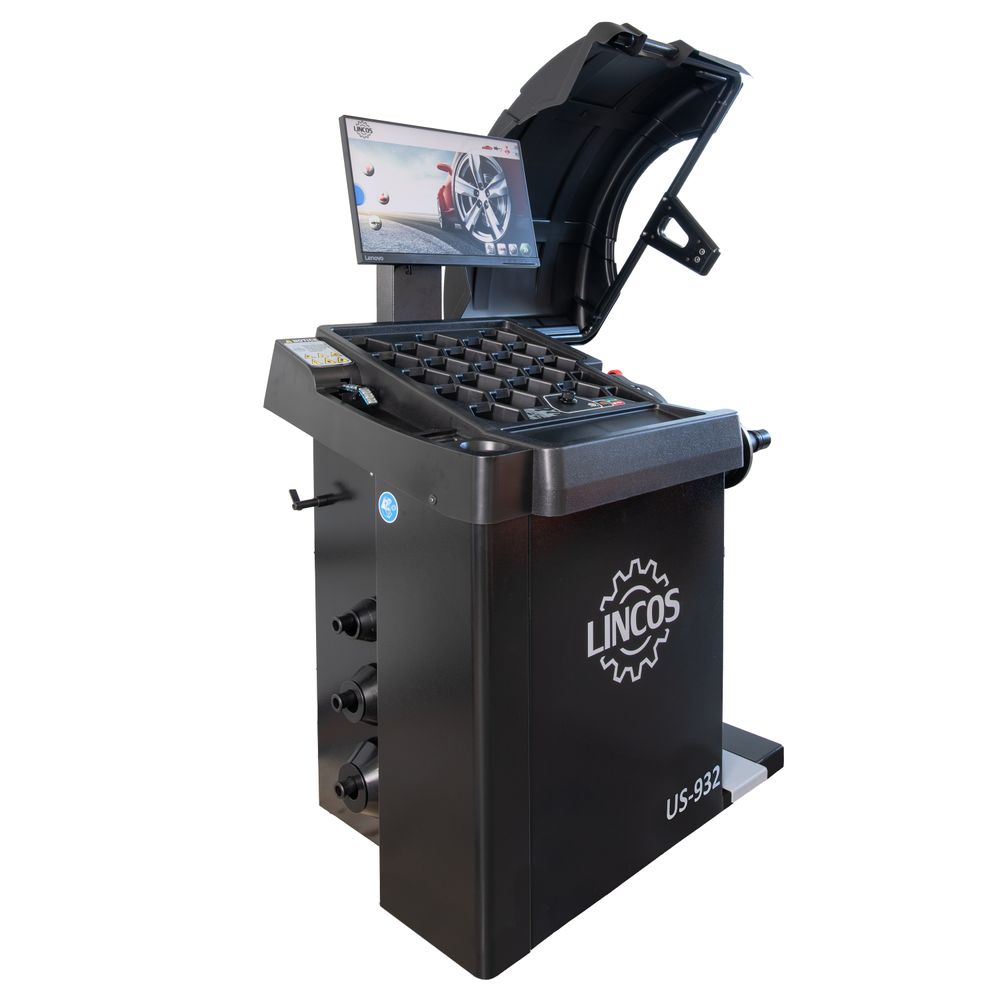 Automatische Wuchtmaschine, IPS-Display, Ultraschallmessung, mehrsprachig, pneumatische Radspannung Automatische Wuchtmaschine, IPS-Display, Ultraschallmessung, mehrsprachig, pneumatische Radspannung