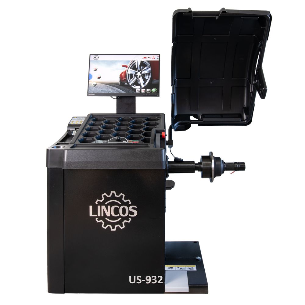 Automatische Wuchtmaschine, IPS-Display, Ultraschallmessung, mehrsprachig, pneumatische Radspannung Automatische Wuchtmaschine, IPS-Display, Ultraschallmessung, mehrsprachig, pneumatische Radspannung