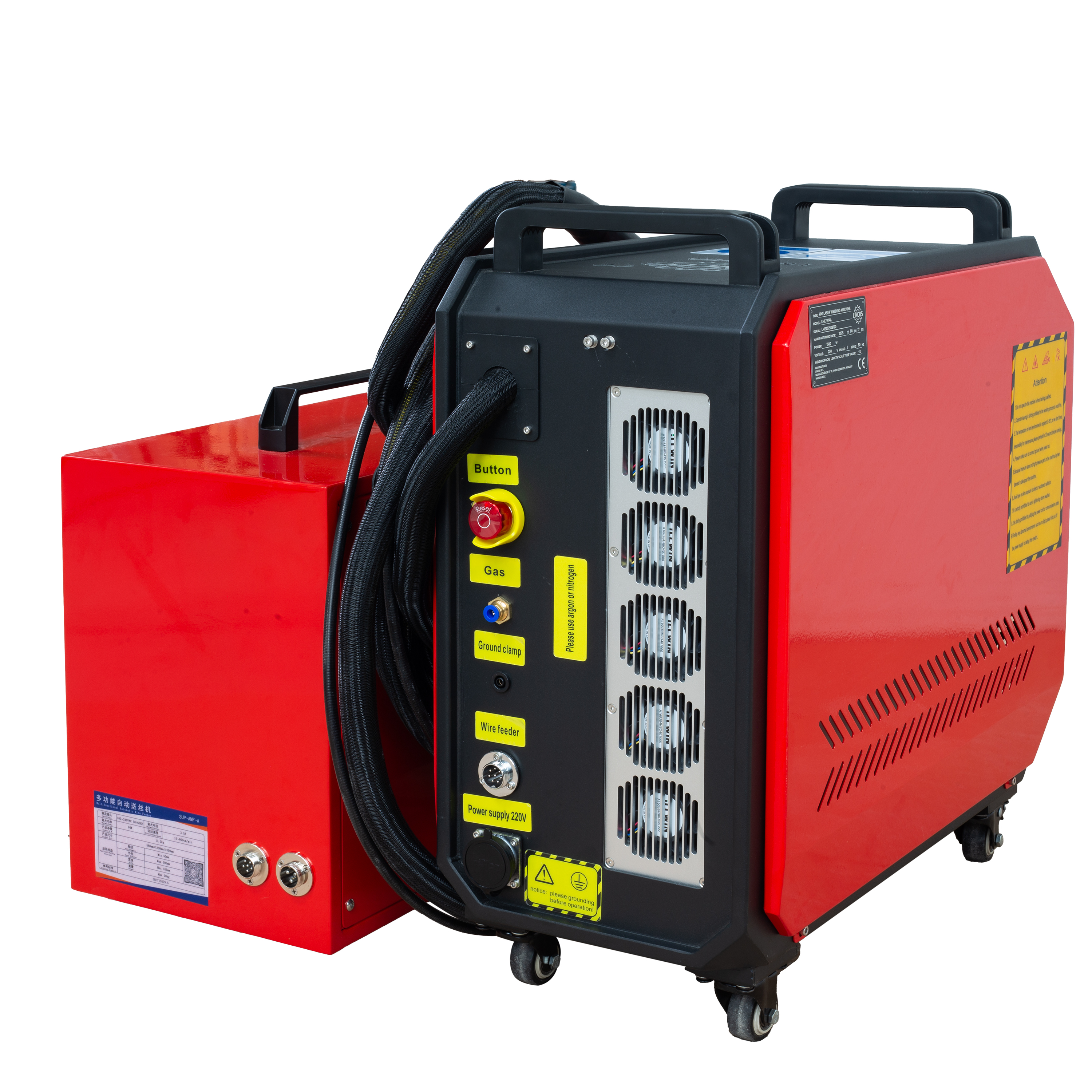 Ultralahký ručný laserový zvárací stroj 1500W s podávačom drôtu Ultralahký ručný laserový zvárací stroj 1500W s podávačom drôtu