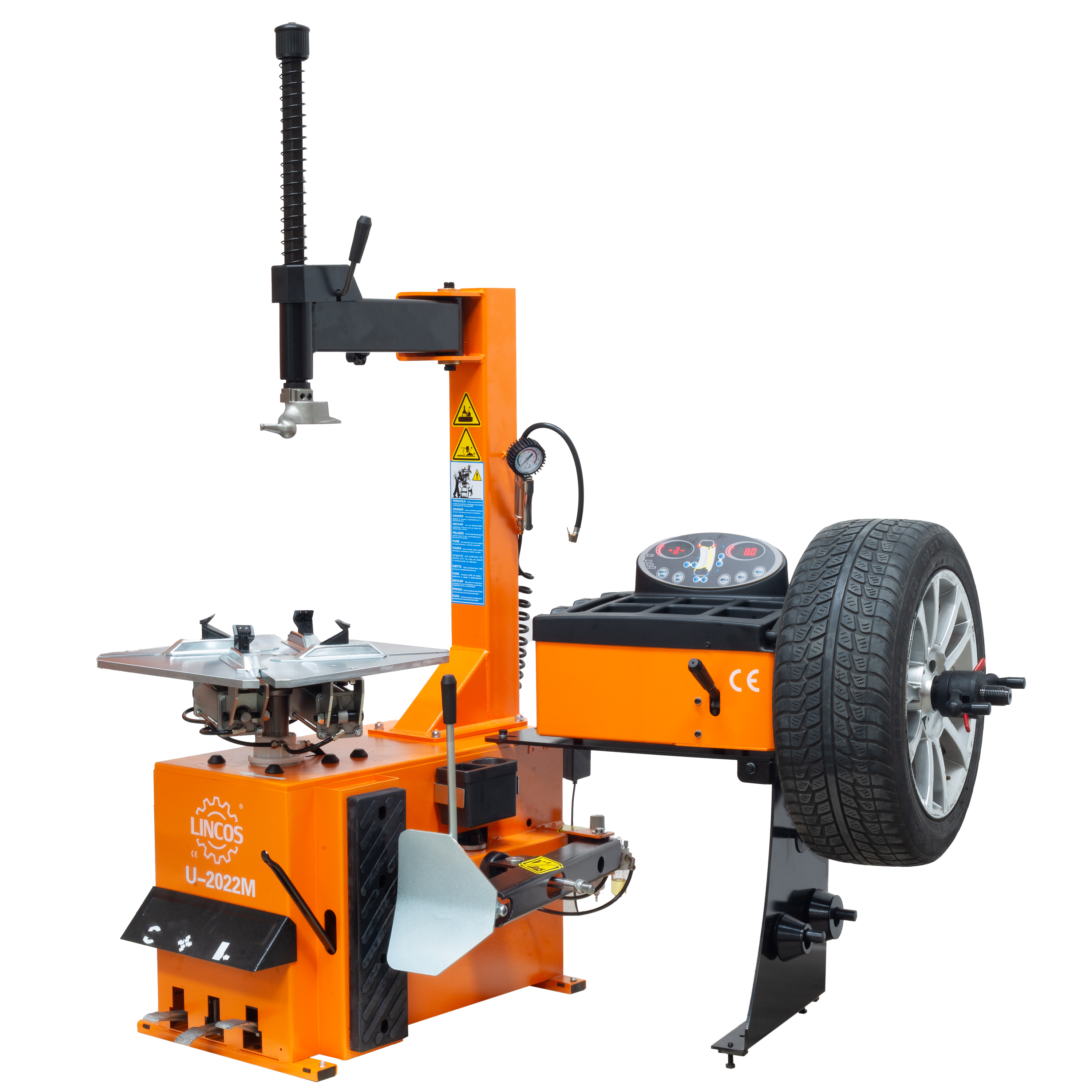 Tyre changer & wheel balancer, all in one Tyre changer & wheel balancer, all in one