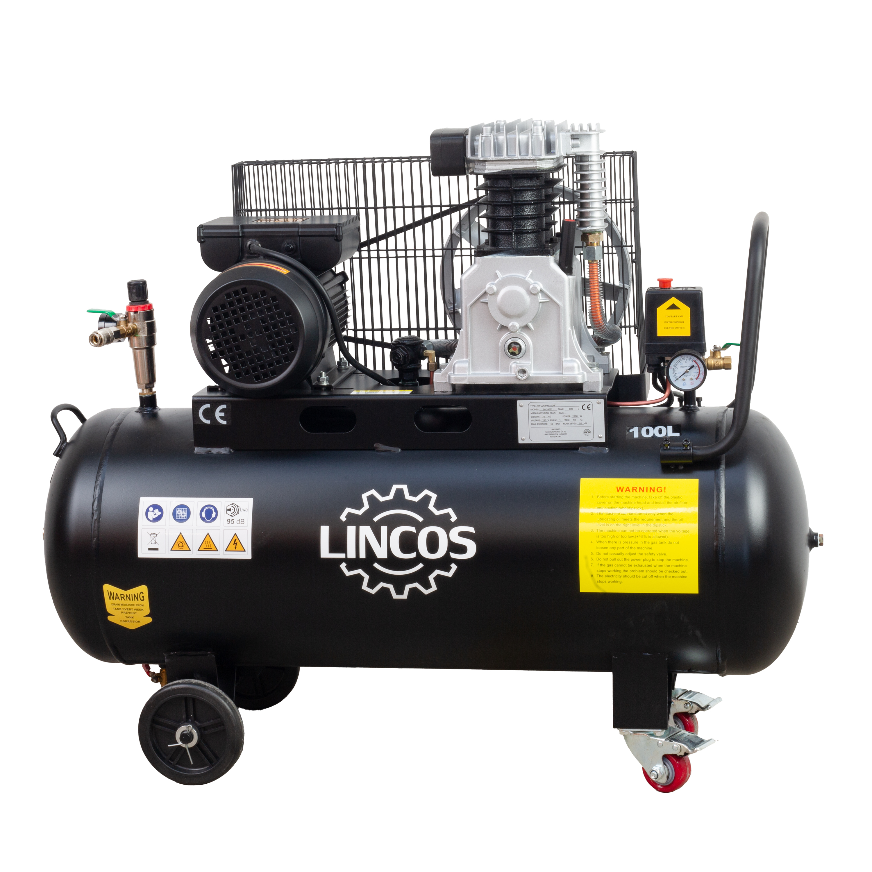 Ipari kompresszor, 100l, 2.2KW, 10bar Ipari kompresszor, 100l, 2.2KW, 10bar
