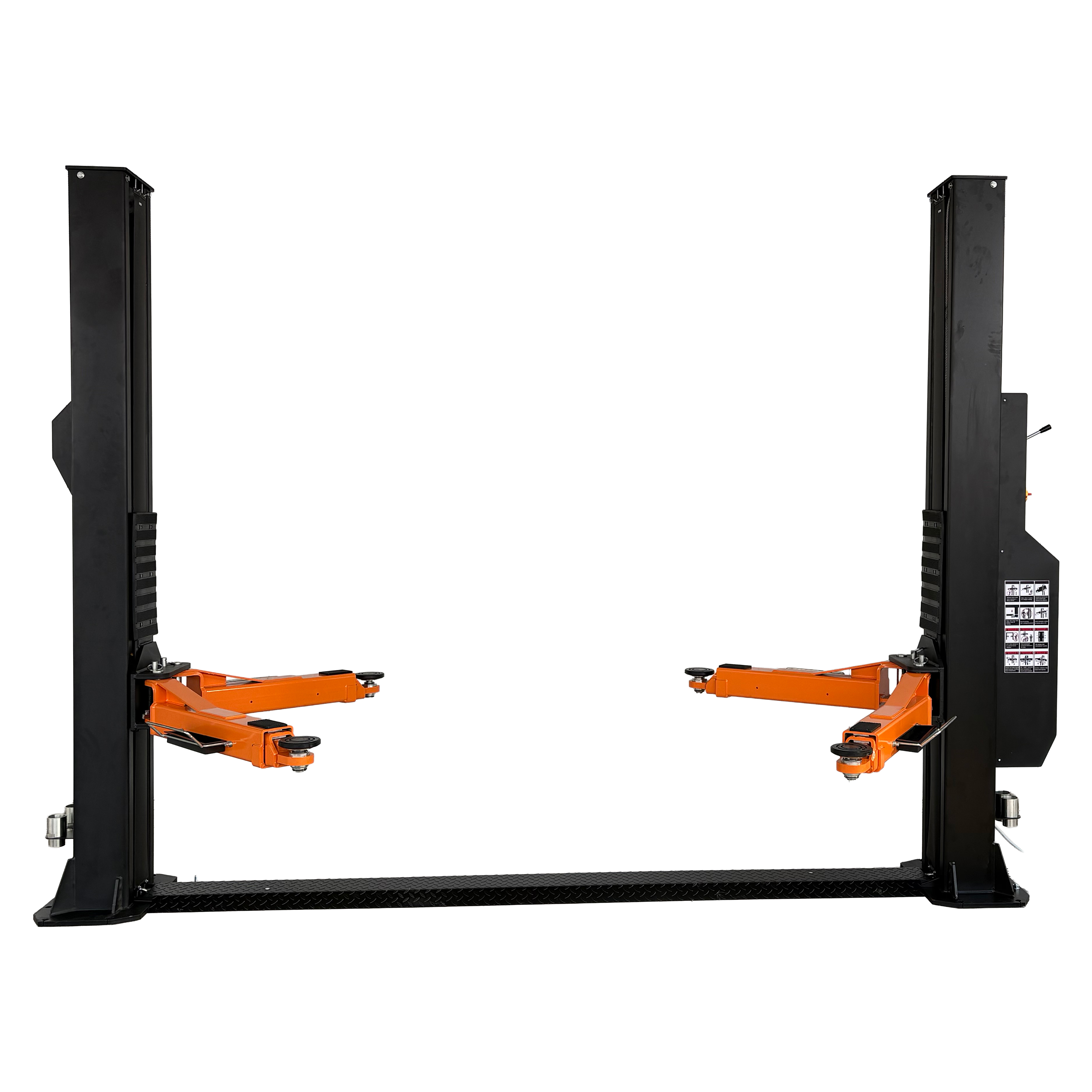 Two-post lift, 5.5t, single-side manual lock release Two-post lift, 5.5t, single-side manual lock release