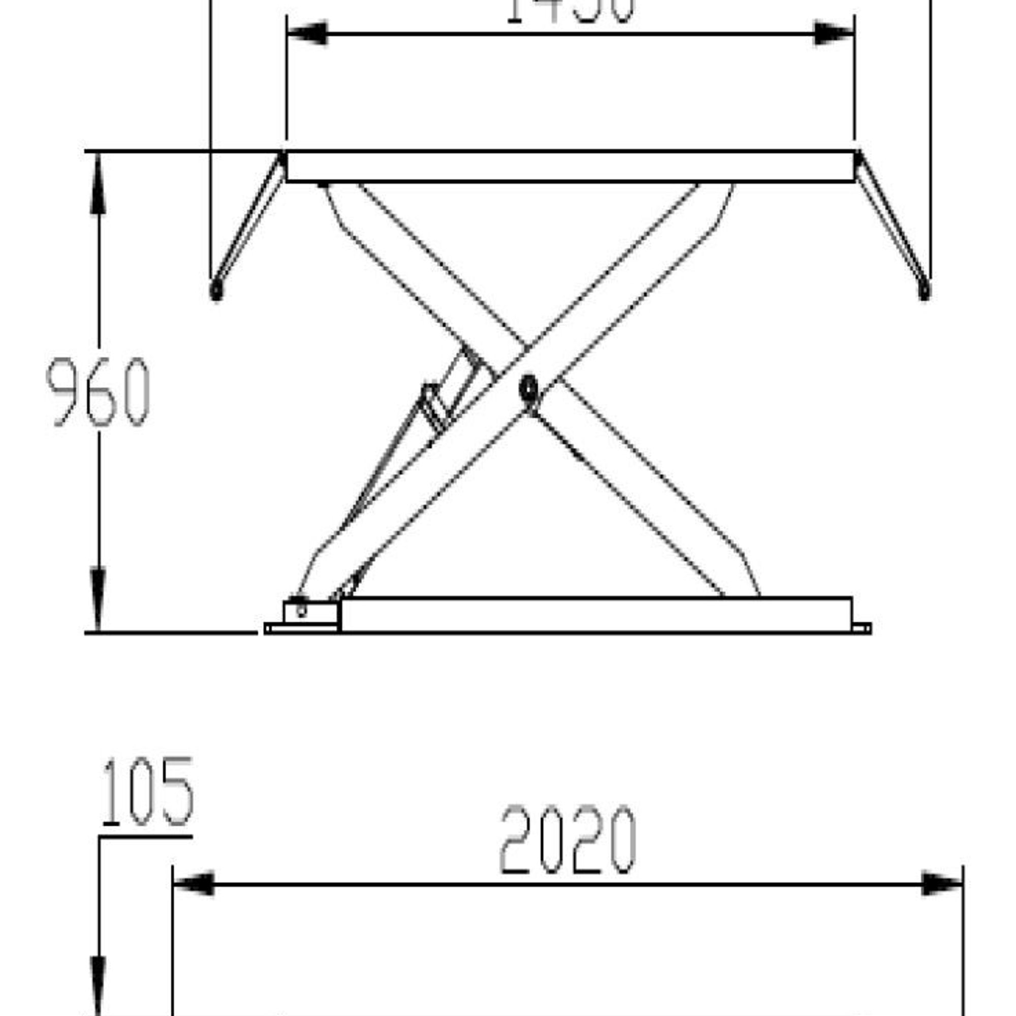 Low profile scissor lift, 3t capacity U-Z30 380V | Lincos