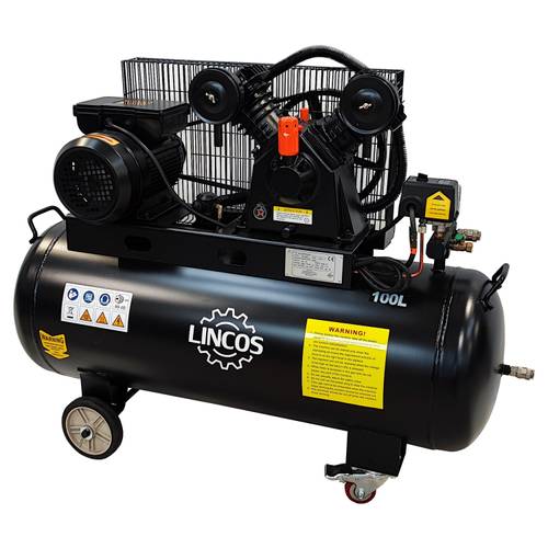 Nog steeds lezer Gedwongen Air compressor, 100L, 2.2KW, 10bar SB-10021 | Lincos