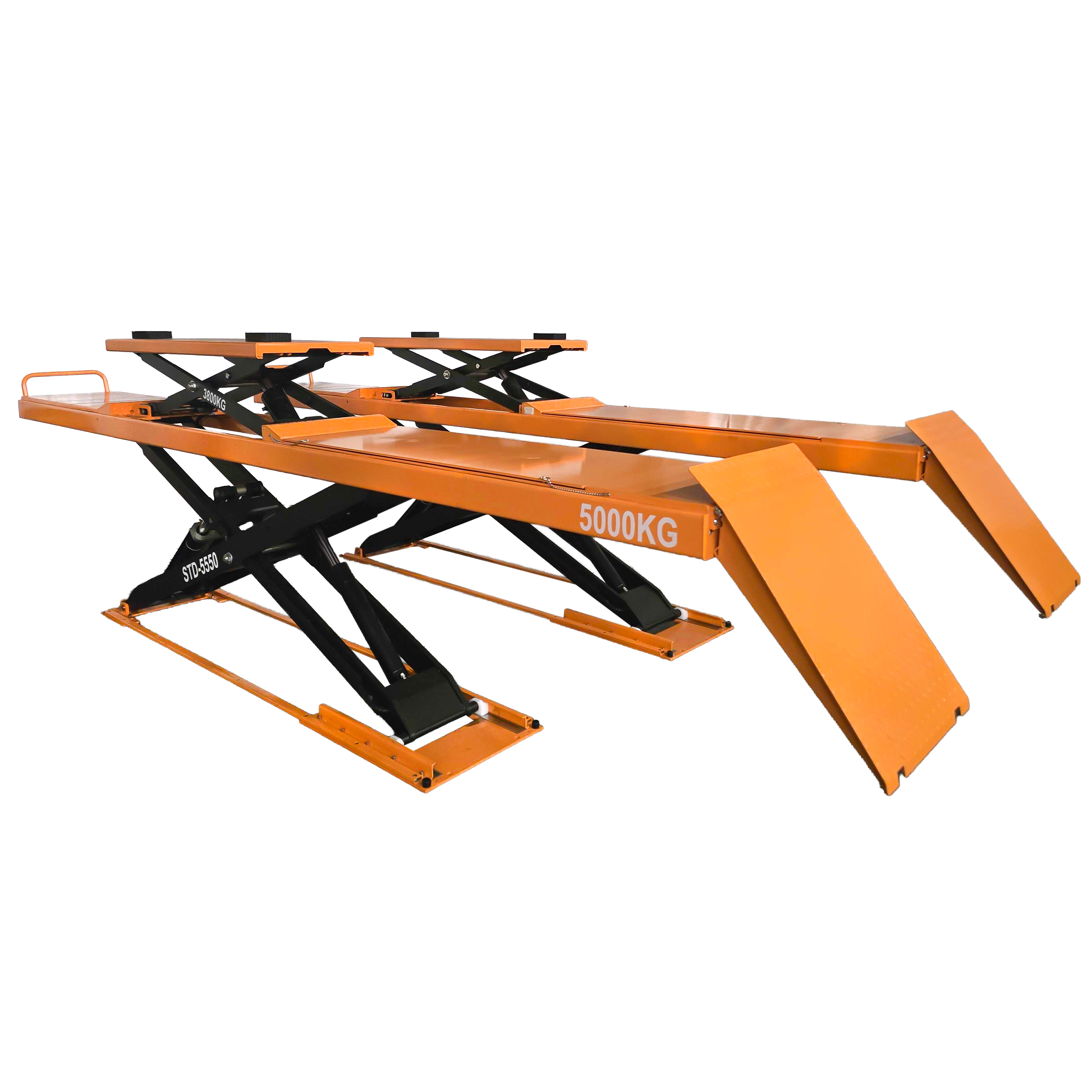 Scherenhebebühne mit integriertem zweiten Hubwagen, 5 Tonnen