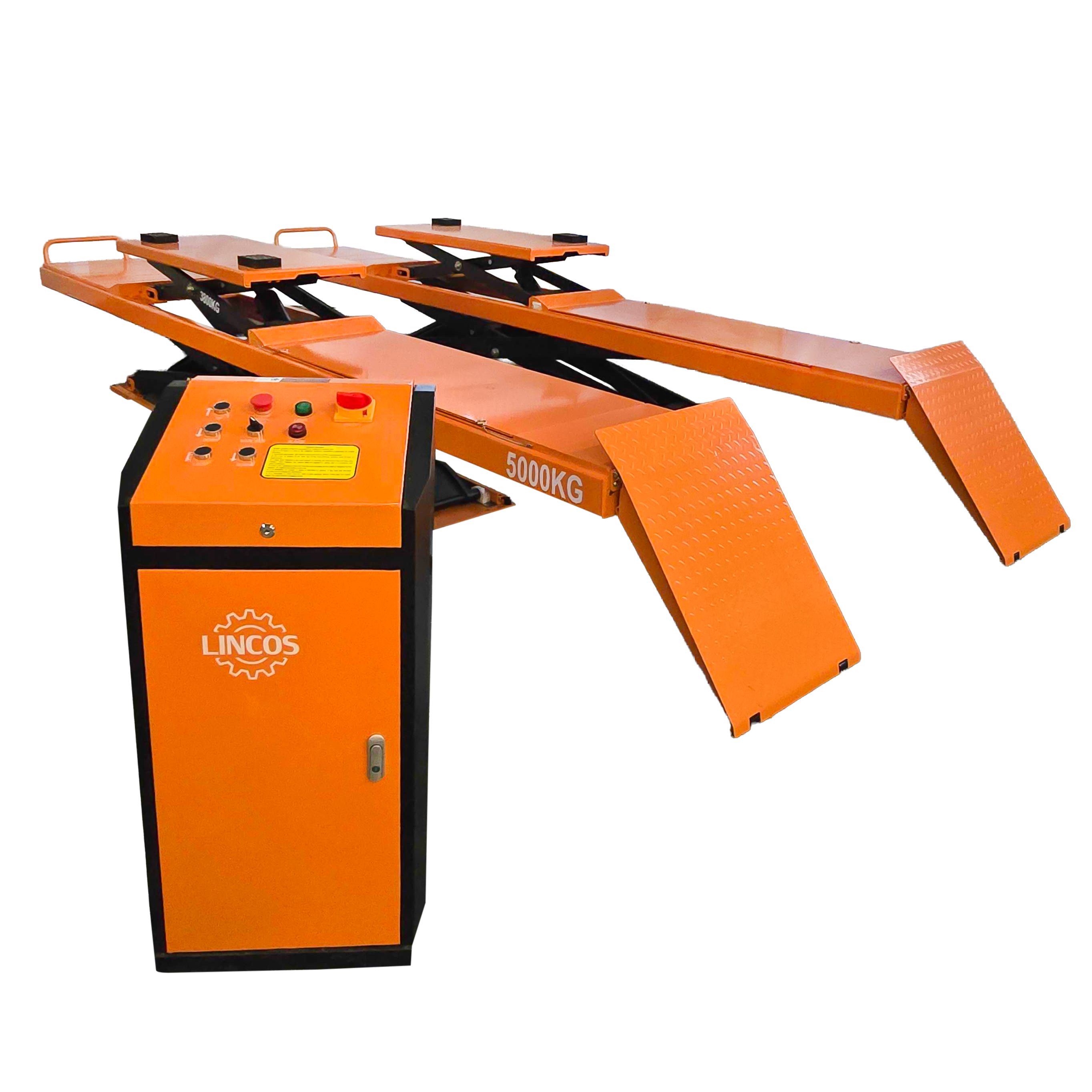 Scherenhebebühne mit integriertem zweiten Hubwagen, 5 Tonnen