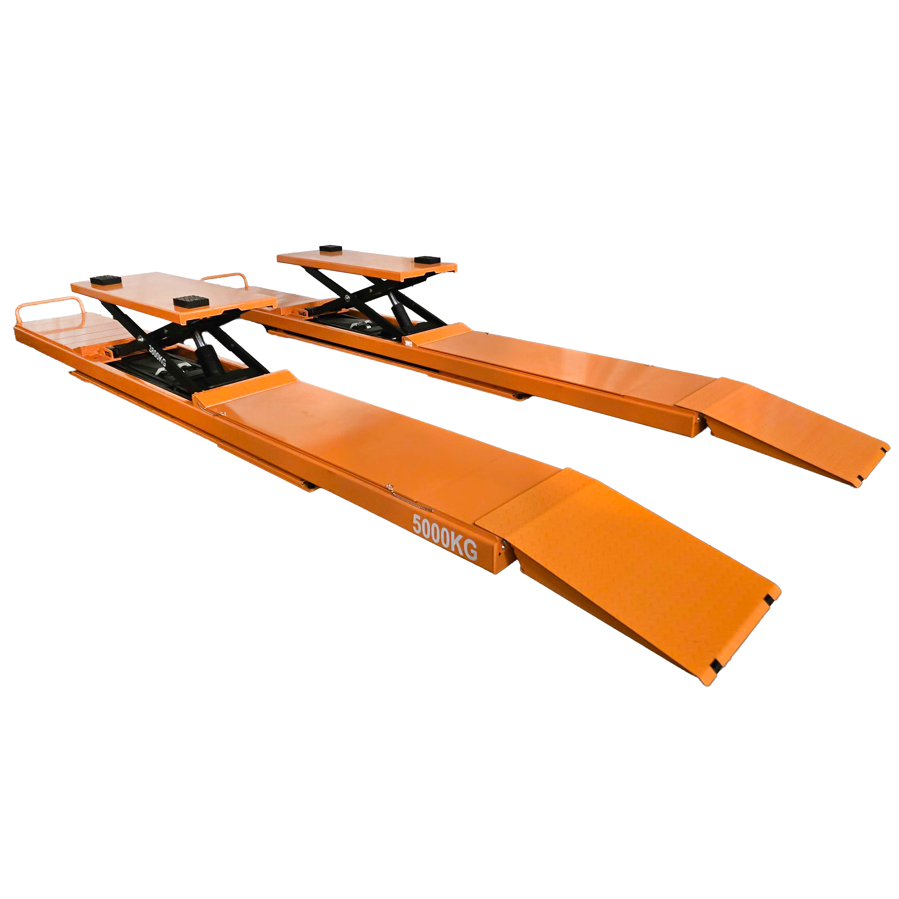 Scherenhebebühne mit integriertem zweiten Hubwagen, 5 Tonnen